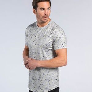 Men's Bylt Performance+ Drop-Cut T Shirt, Storm Speckled Sz. XL